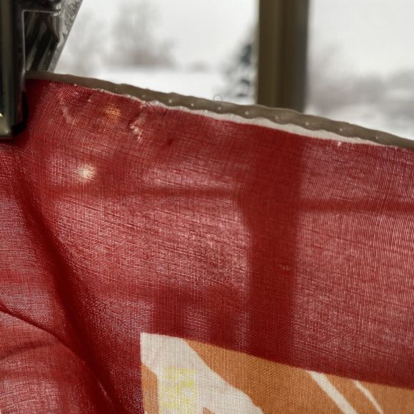 Vtg Robinson Golluber Scarf Twill Silk  Abstract Tiger Print Hankie 21" Square - Picture 9 of 9